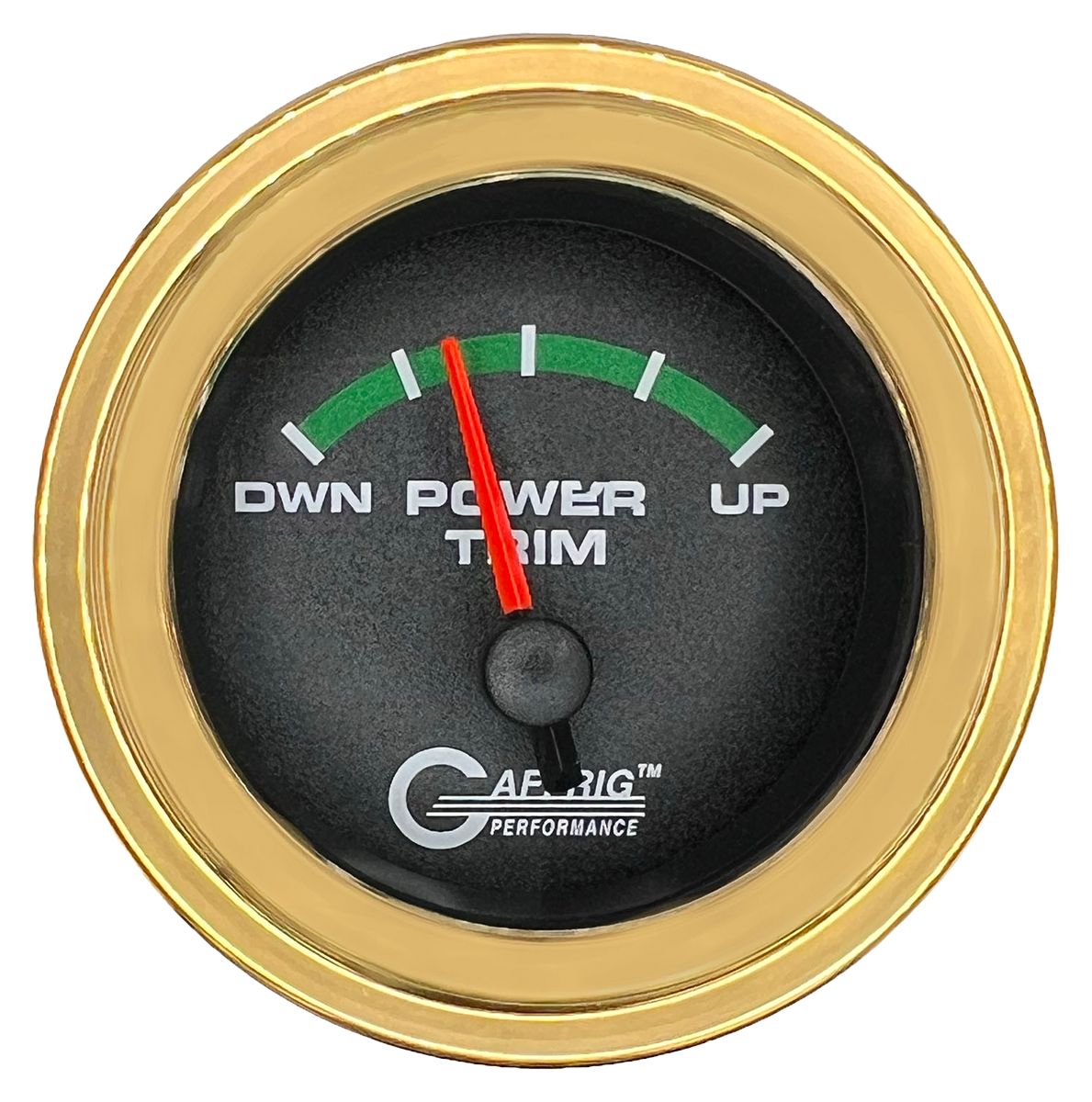 #5026 2 INCH ELECTRIC TRIM METER MERCURY Black Gold / Step