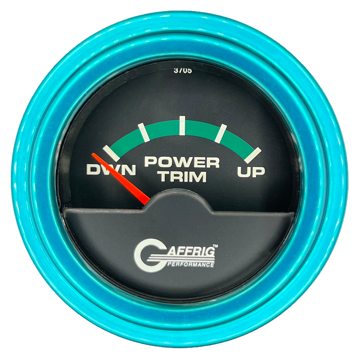 #5028 2 INCH ELECTRIC TRIM METER OMC Black Teal / Step