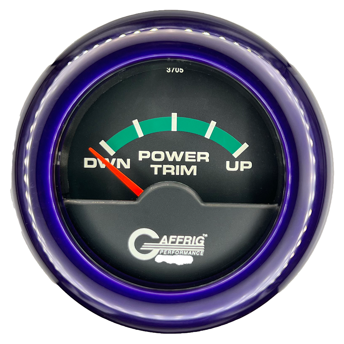 #5028 2 INCH ELECTRIC TRIM METER OMC Black Purple / Step