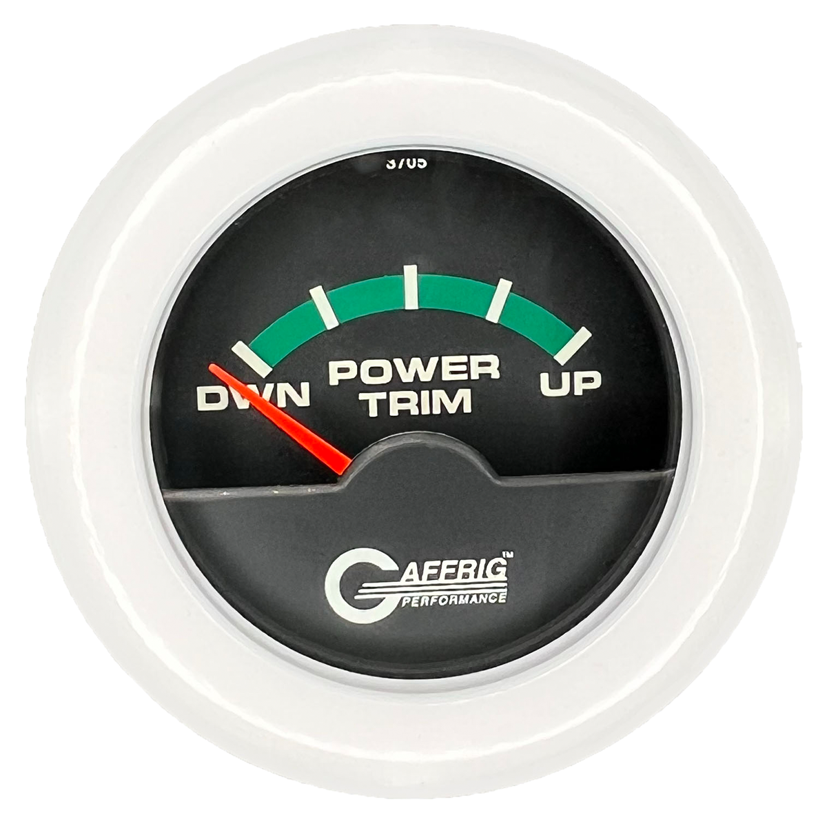 #5028 2 INCH ELECTRIC TRIM METER OMC Black White / Step