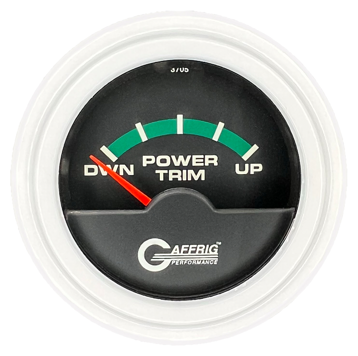 #5028 2 INCH ELECTRIC TRIM METER OMC Black White / Step