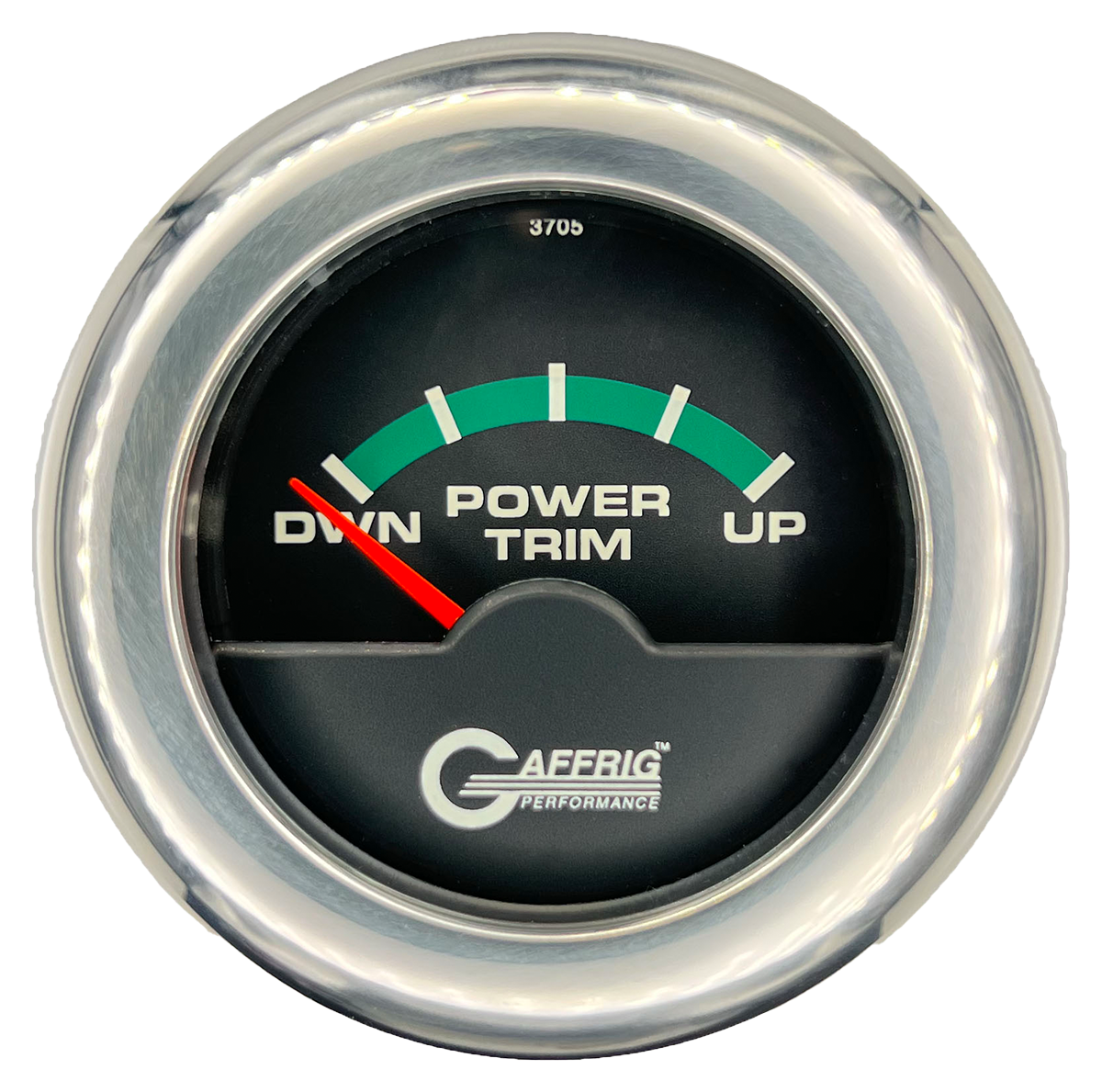 #5028 2 INCH ELECTRIC TRIM METER OMC Black Chrome / Step