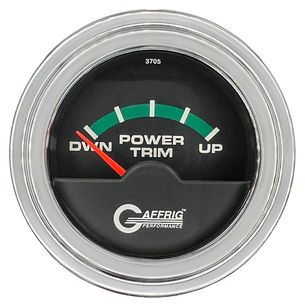 #5028 2 INCH ELECTRIC TRIM METER OMC Black Chrome / Step