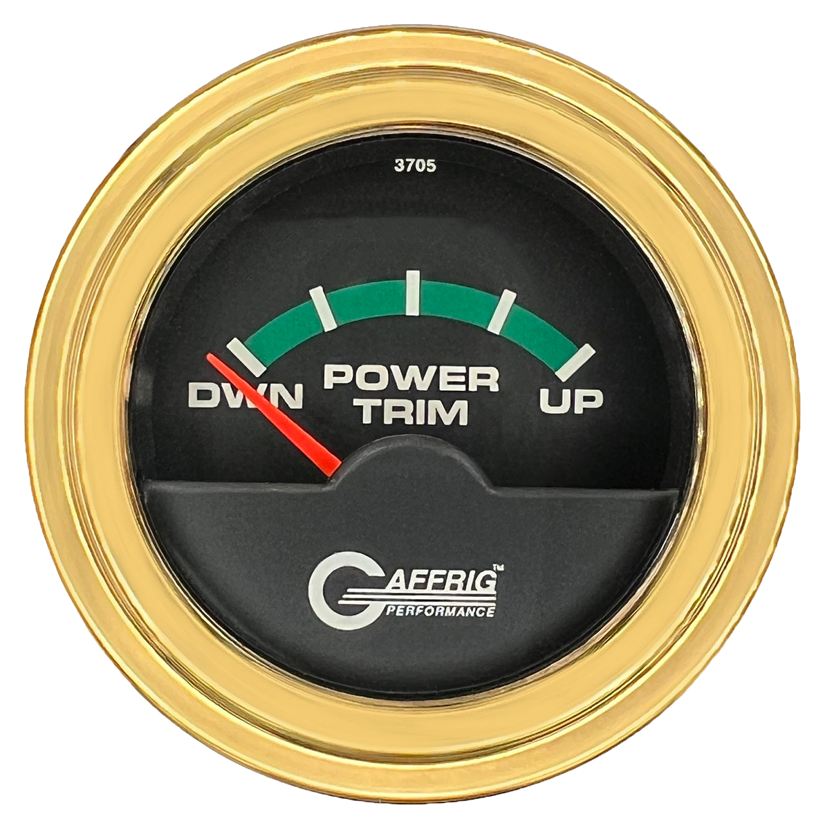 #5028 2 INCH ELECTRIC TRIM METER OMC Black Gold / Step