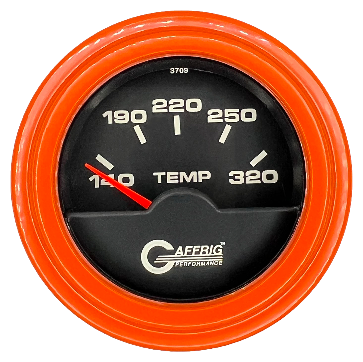 #5030 2 INCH ELECTRIC TRANS. TEMP. 140-320 F Black Orange / Step
