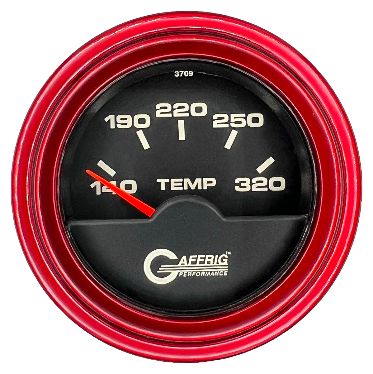 #5030 2 INCH ELECTRIC TRANS. TEMP. 140-320 F Black Red / Step