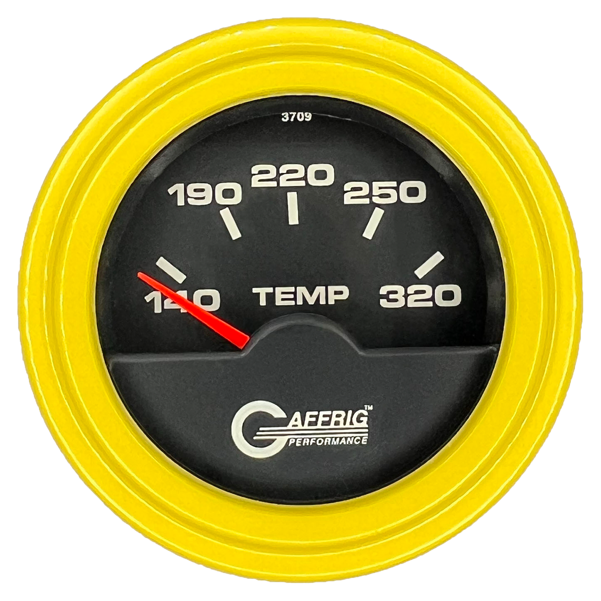 #5030 2 INCH ELECTRIC TRANS. TEMP. 140-320 F Black Yellow / Step