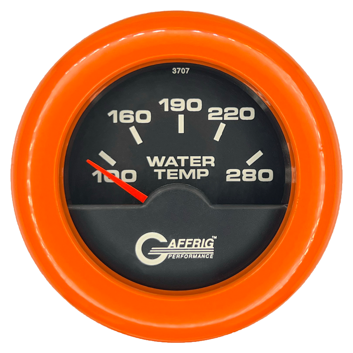 #5042 2 INCH ELECTRIC HIGH WATER TEMP. 100-280 F Black Orange / Step