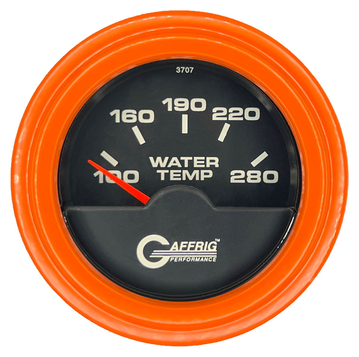 #5042 2 INCH ELECTRIC HIGH WATER TEMP. 100-280 F Black Orange / Step