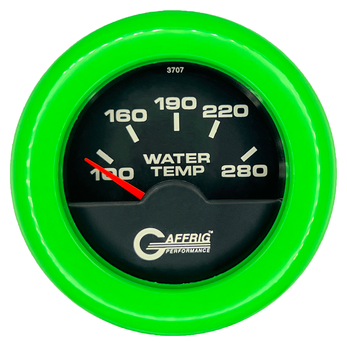 #5042 2 INCH ELECTRIC HIGH WATER TEMP. 100-280 F Black Lime Green / Step