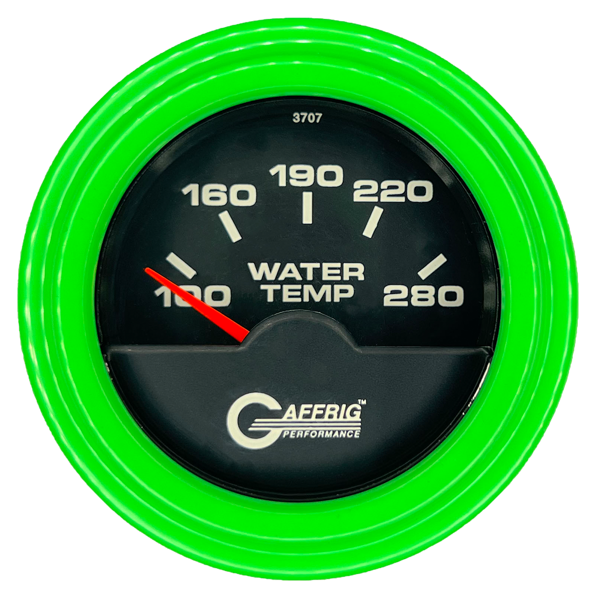 #5042 2 INCH ELECTRIC HIGH WATER TEMP. 100-280 F Black Lime Green / Step