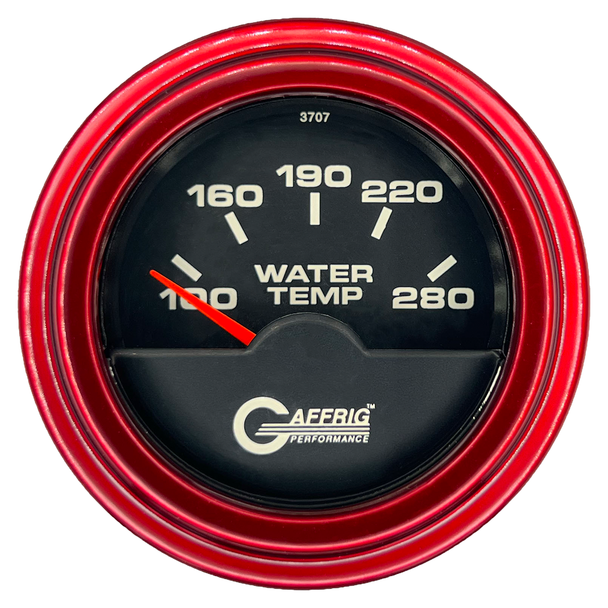 #5042 2 INCH ELECTRIC HIGH WATER TEMP. 100-280 F Black Red / Step