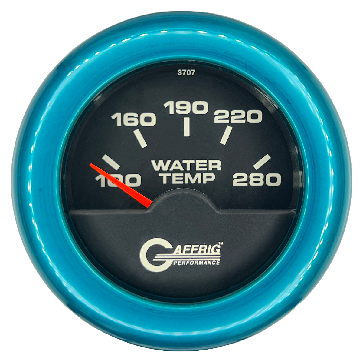 #5042 2 INCH ELECTRIC HIGH WATER TEMP. 100-280 F Black Teal / Step