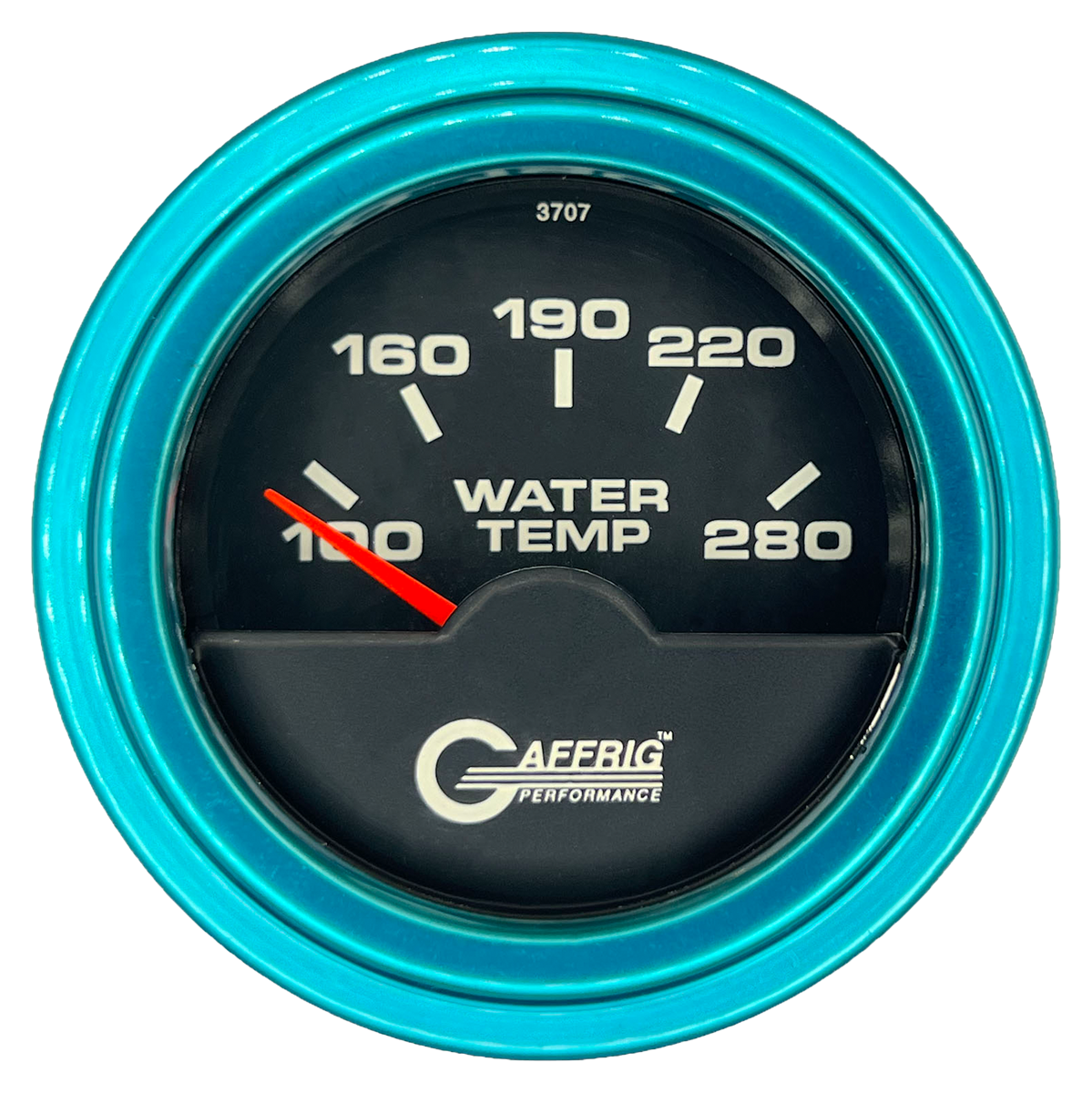 #5042 2 INCH ELECTRIC HIGH WATER TEMP. 100-280 F Black Teal / Step