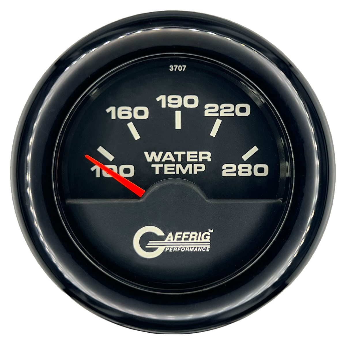 #5042 2 INCH ELECTRIC HIGH WATER TEMP. 100-280 F Black Black / Fat