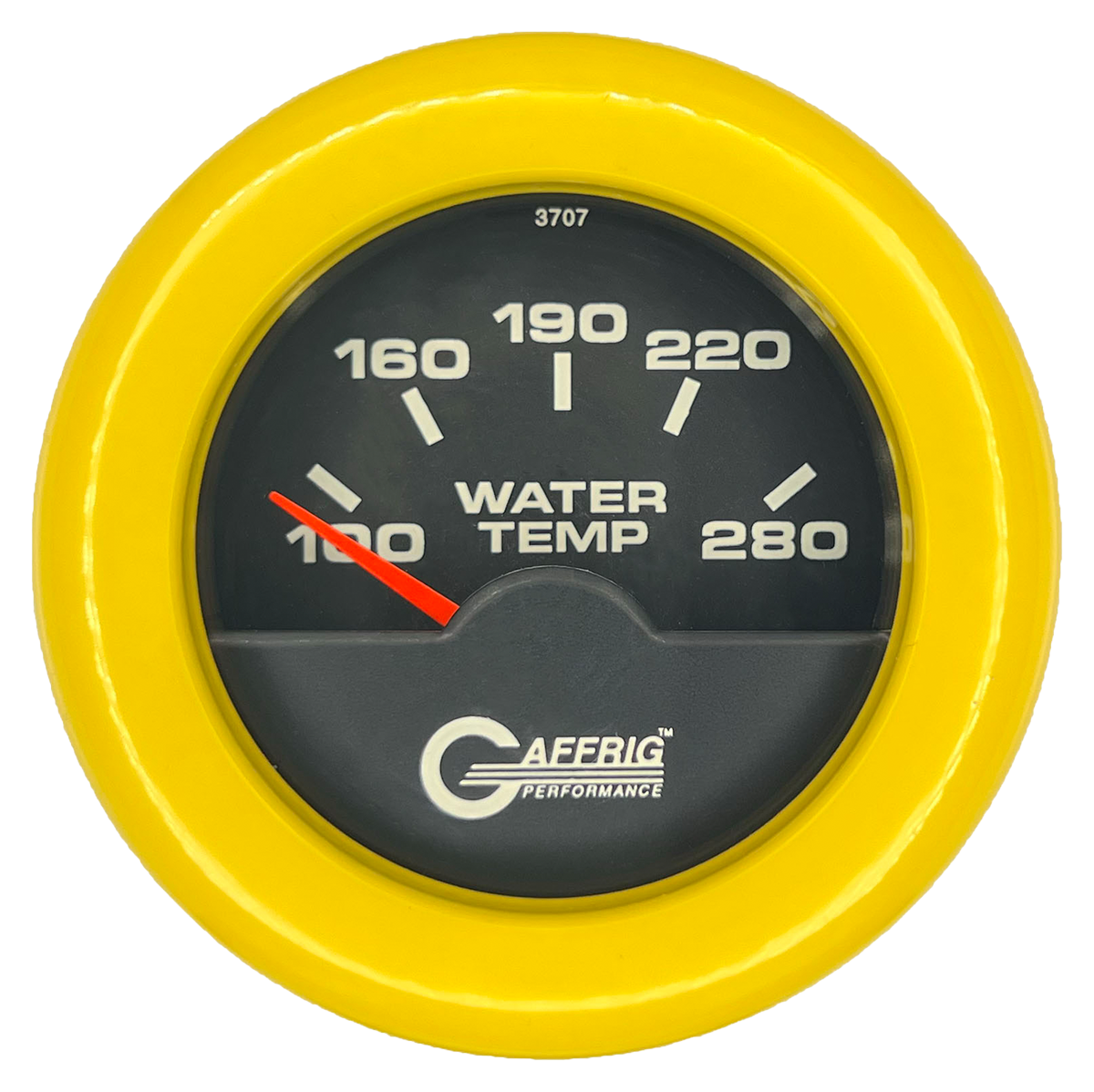#5042 2 INCH ELECTRIC HIGH WATER TEMP. 100-280 F Black Yellow / Step