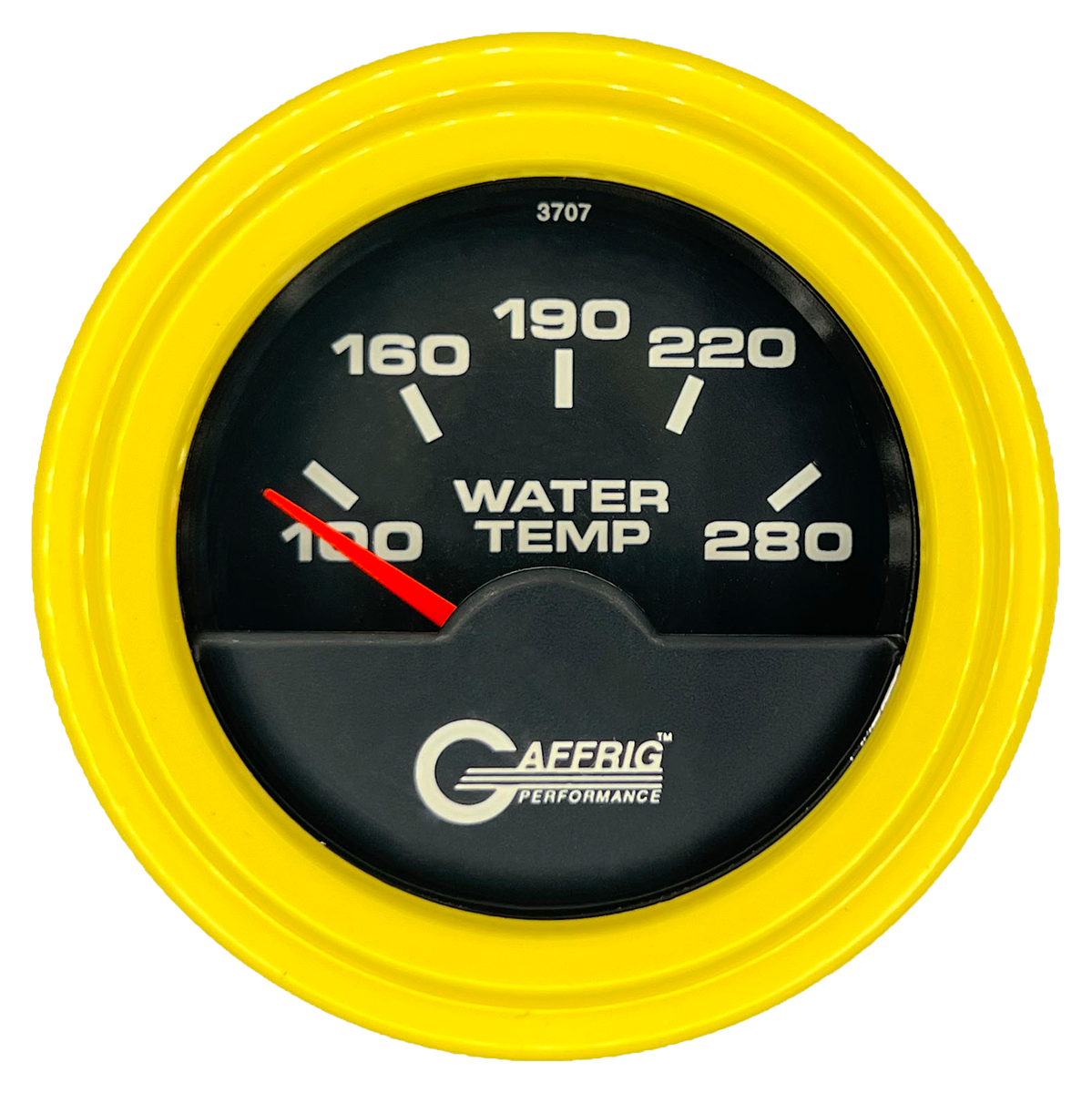 #5042 2 INCH ELECTRIC HIGH WATER TEMP. 100-280 F Black Yellow / Step