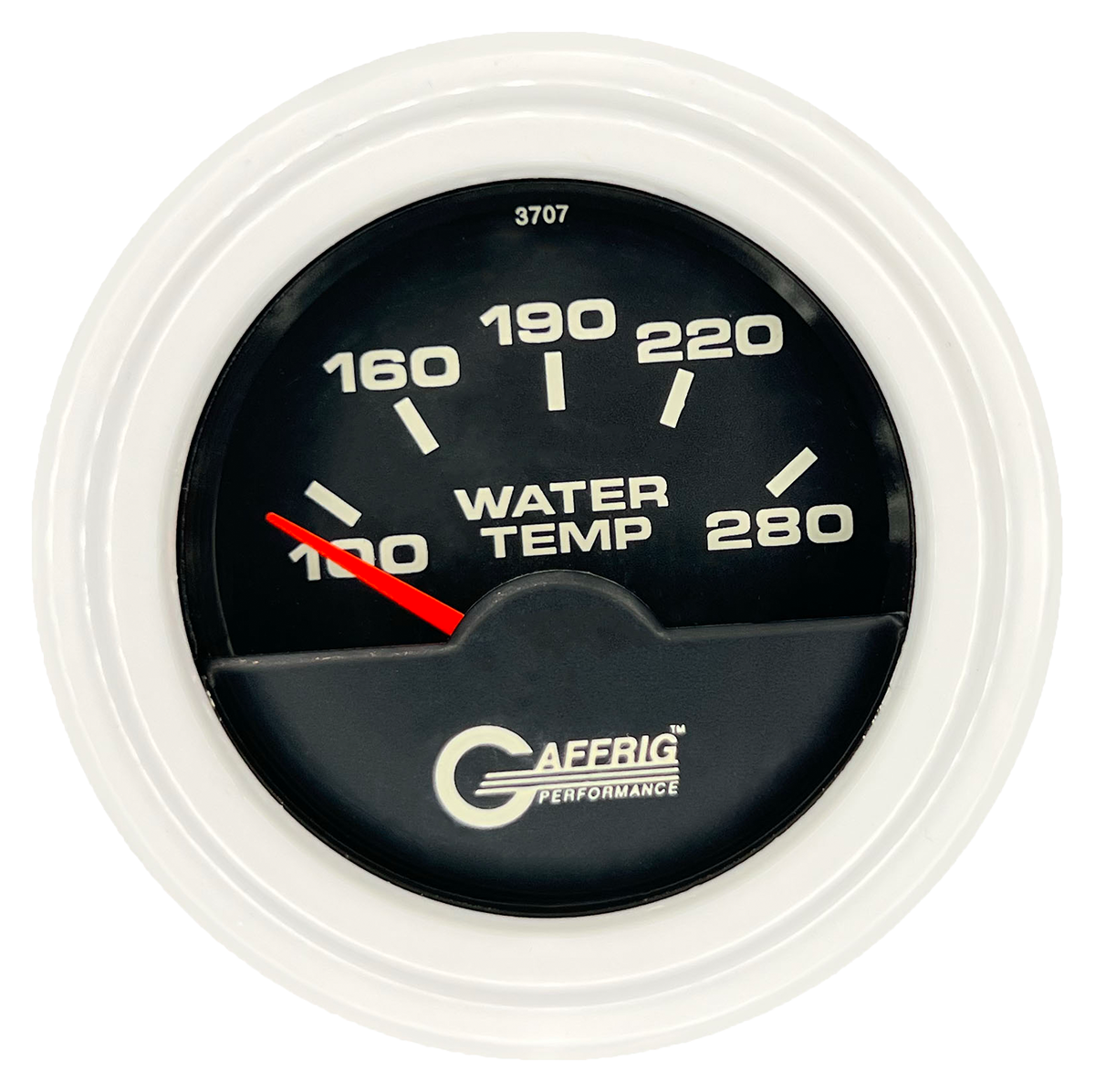 #5042 2 INCH ELECTRIC HIGH WATER TEMP. 100-280 F Black White / Step