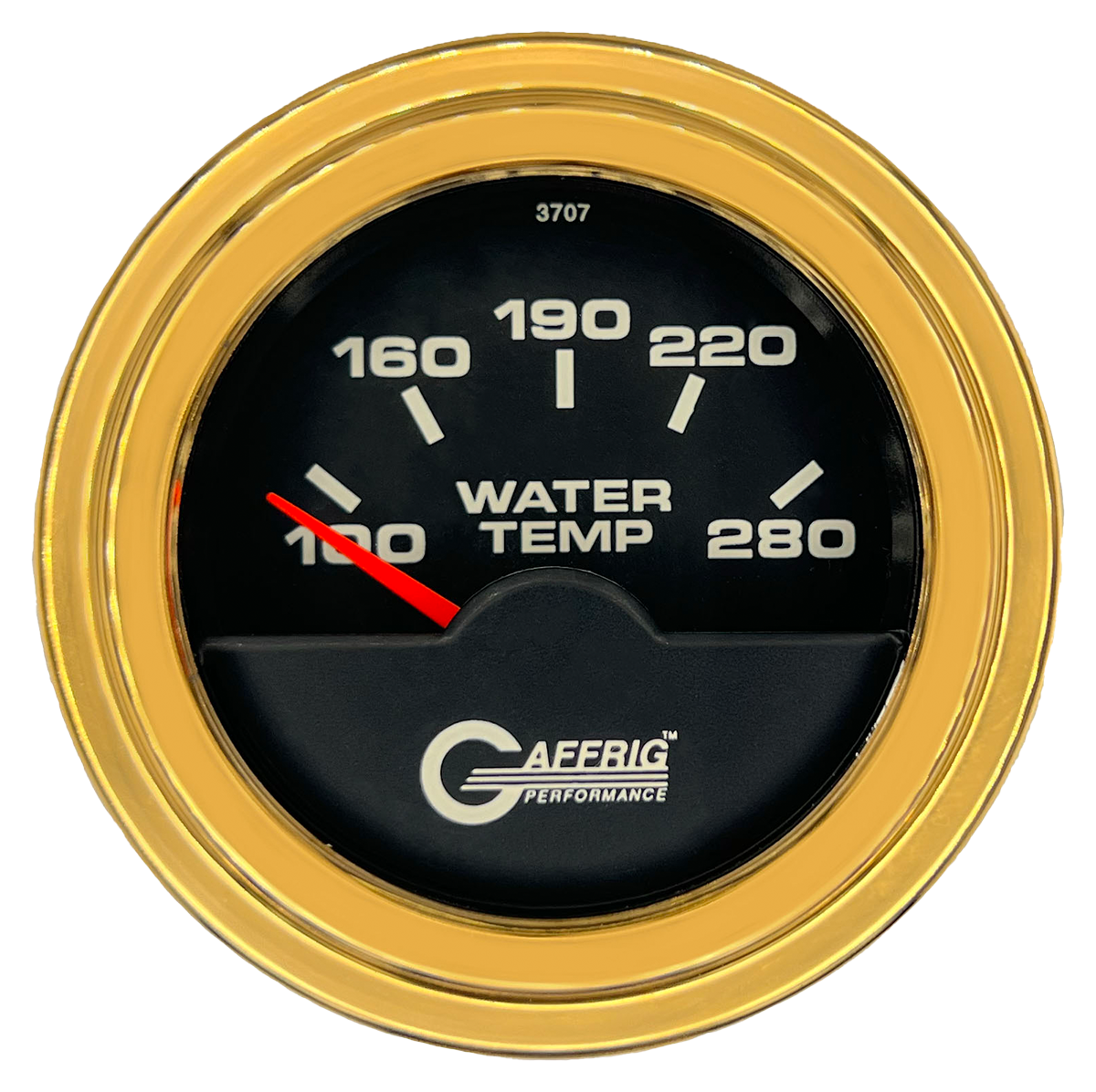 #5042 2 INCH ELECTRIC HIGH WATER TEMP. 100-280 F Black Gold / Step