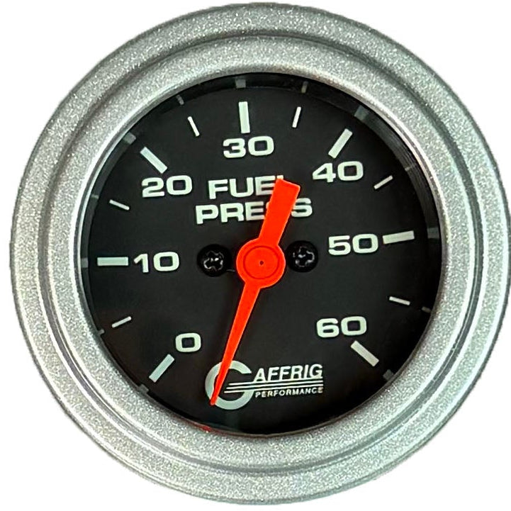 GAFFRIG PART #5050 2 INCH ELECTRIC FUEL PRESSURE MARINE BOAT GAUGE 0-60 PSI - BLACK