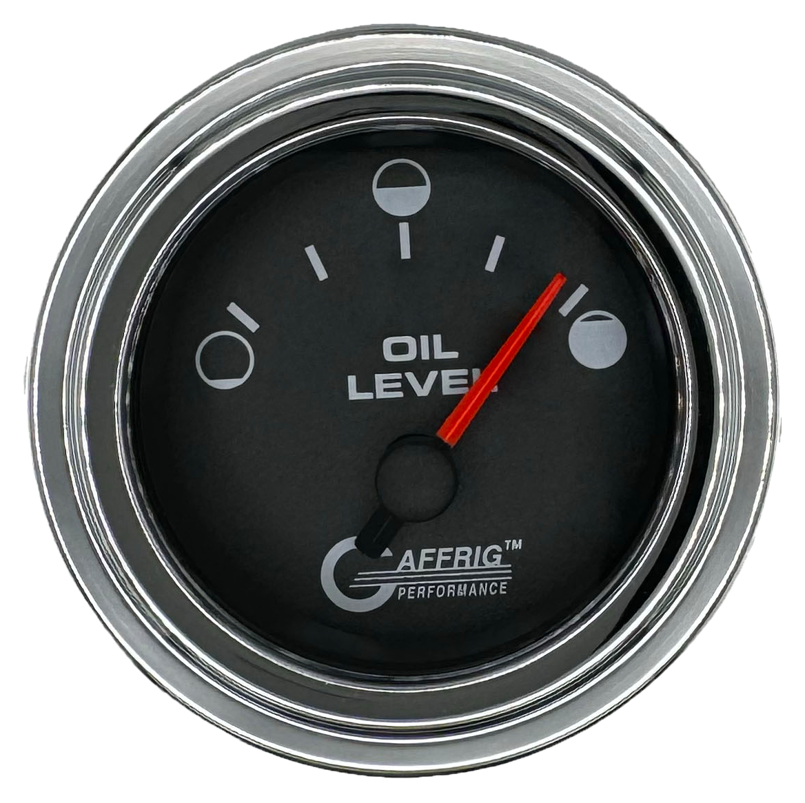 #5056 2 INCH ELECTRIC OIL LEVEL BLACK Chrome / Step