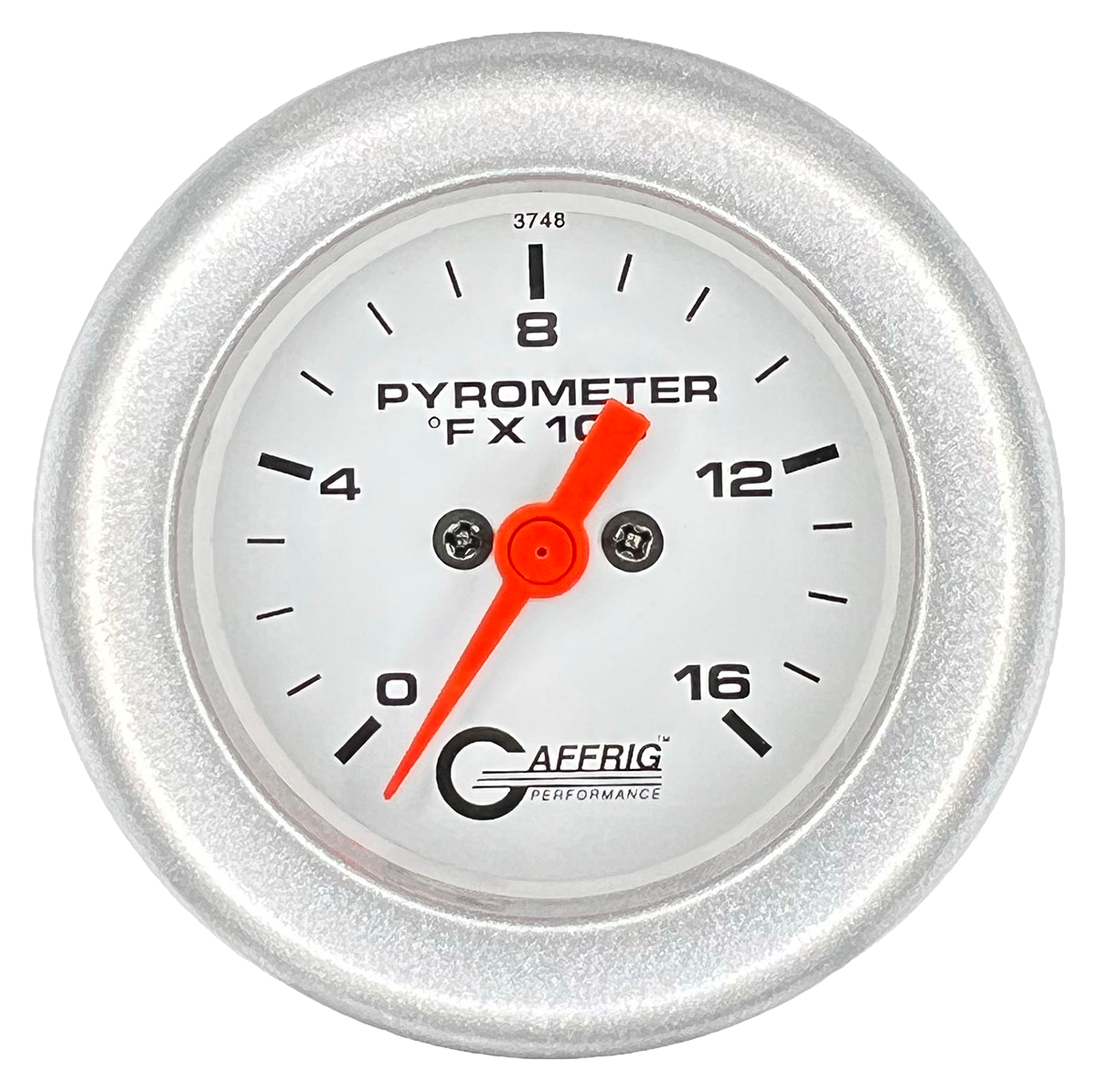 #5524 2 INCH ELECTRIC PYROMETER 0-1600 F White Platinum / Step