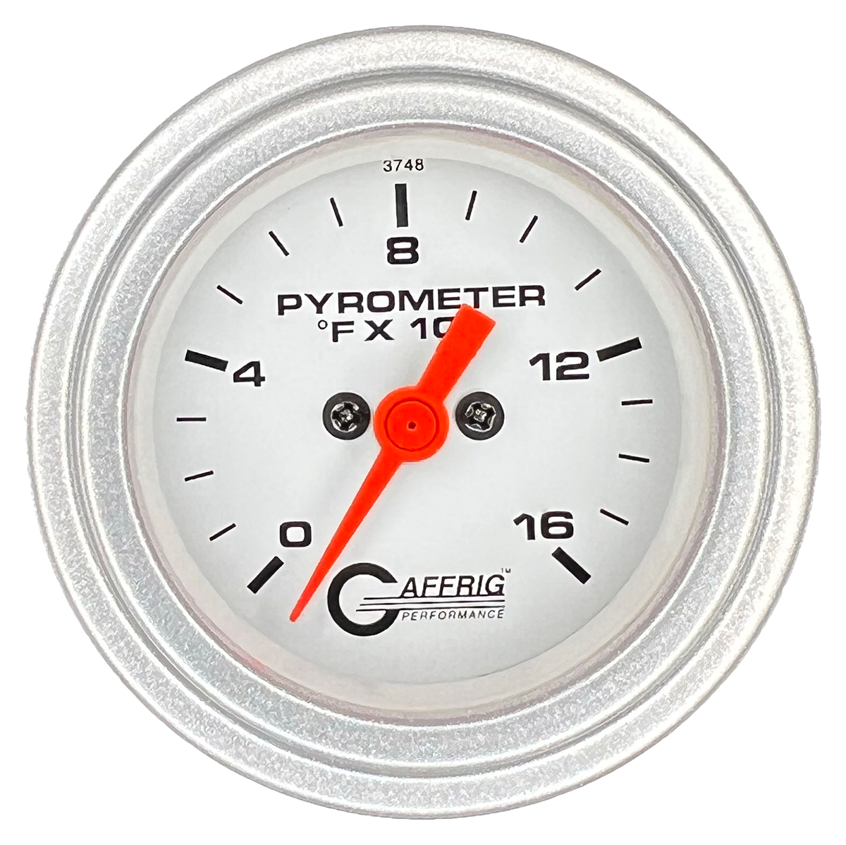 #5524 2 INCH ELECTRIC PYROMETER 0-1600 F White Platinum / Step