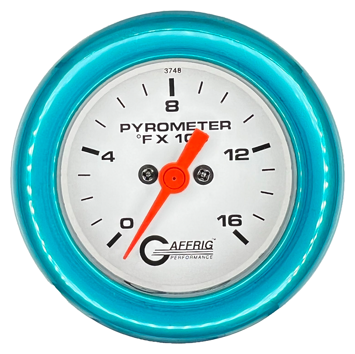 #5524 2 INCH ELECTRIC PYROMETER 0-1600 F White Teal / Step