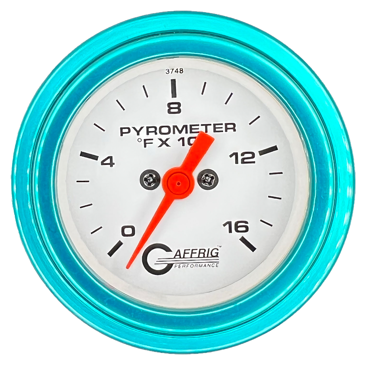 #5524 2 INCH ELECTRIC PYROMETER 0-1600 F White Teal / Step