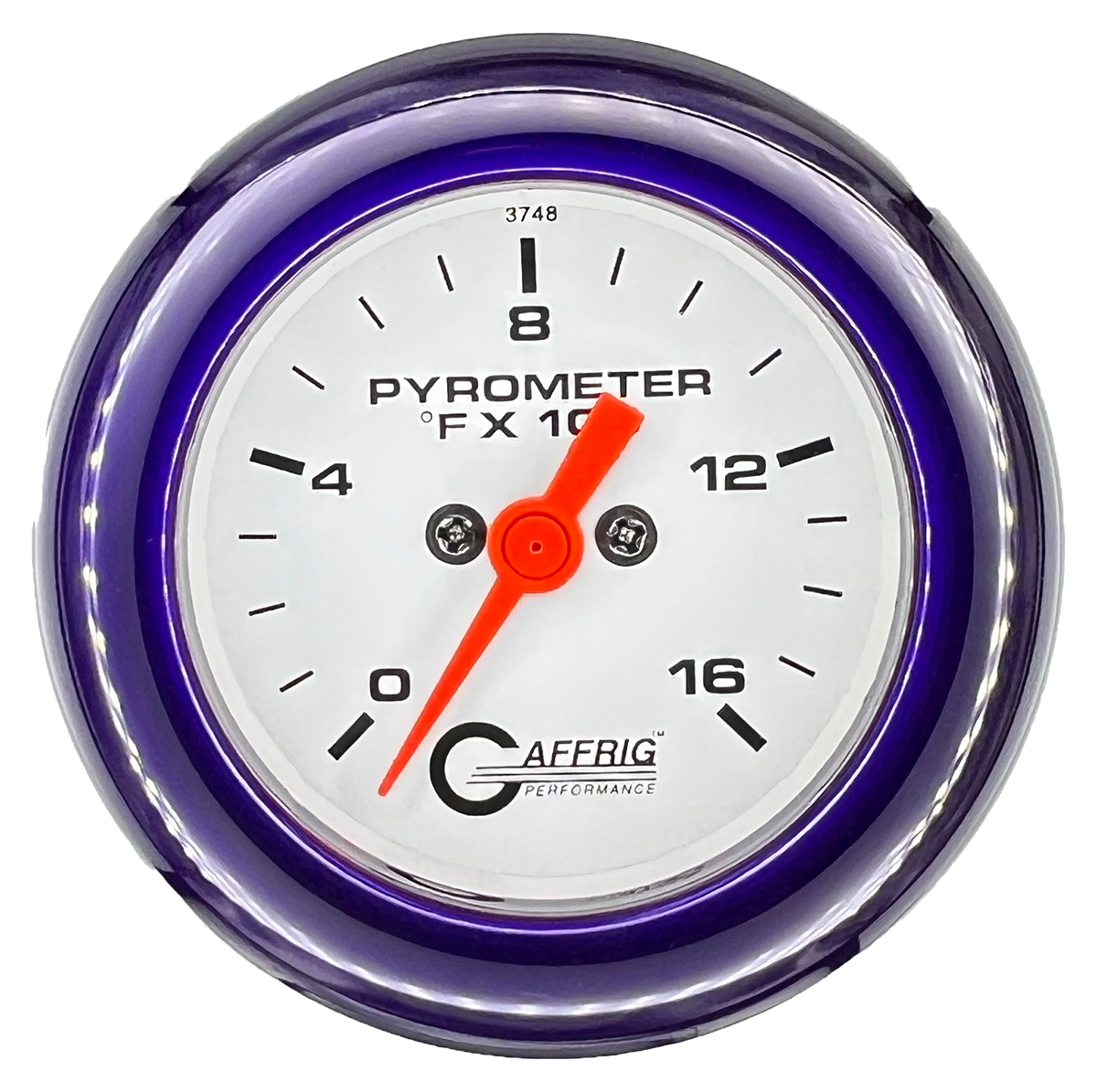 #5524 2 INCH ELECTRIC PYROMETER 0-1600 F White Purple / Step