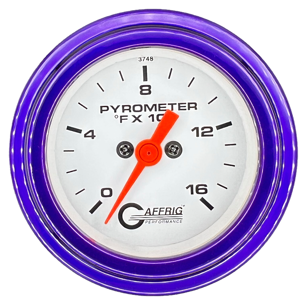 #5524 2 INCH ELECTRIC PYROMETER 0-1600 F White Purple / Step