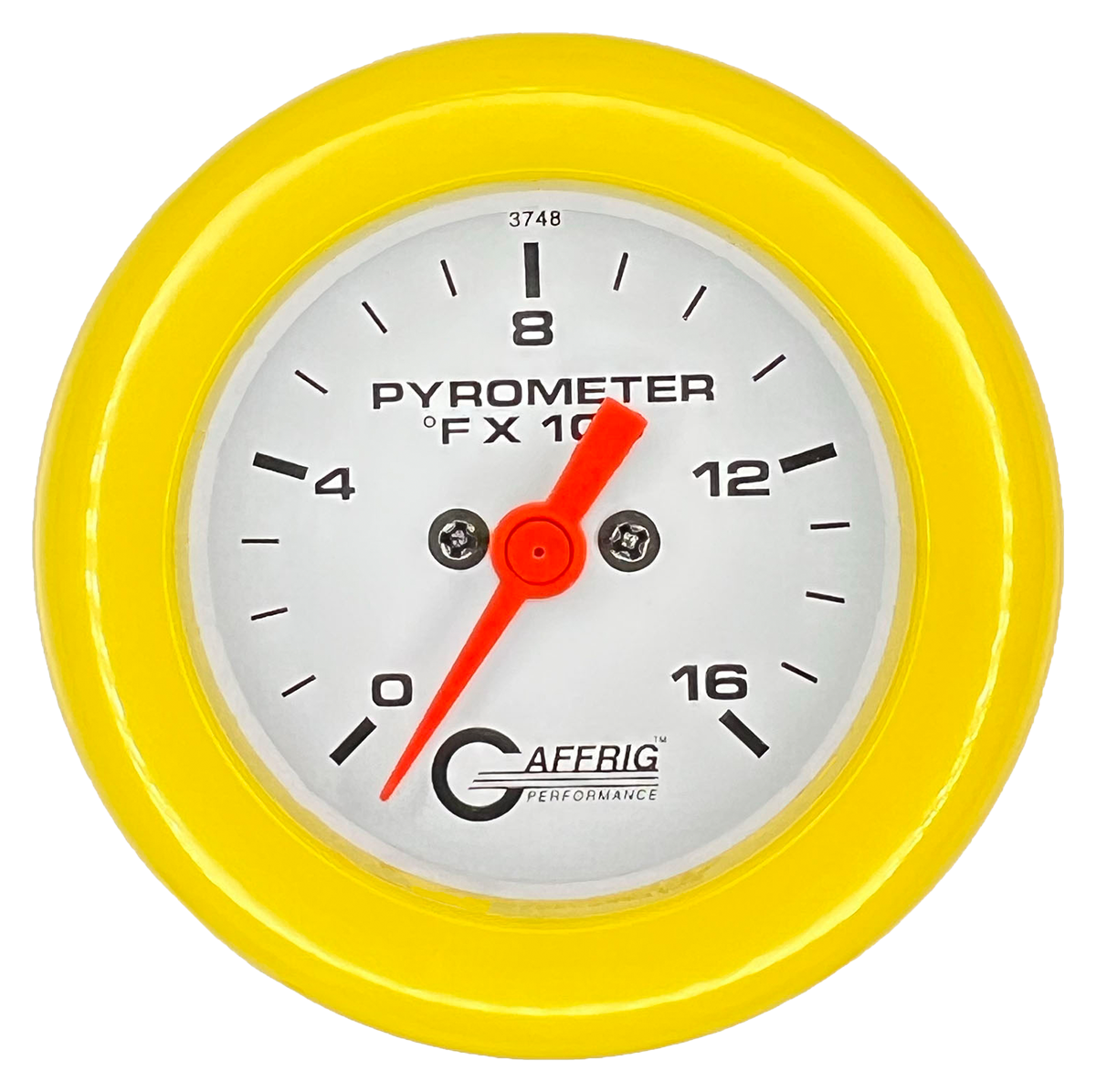 #5524 2 INCH ELECTRIC PYROMETER 0-1600 F White Yellow / Step
