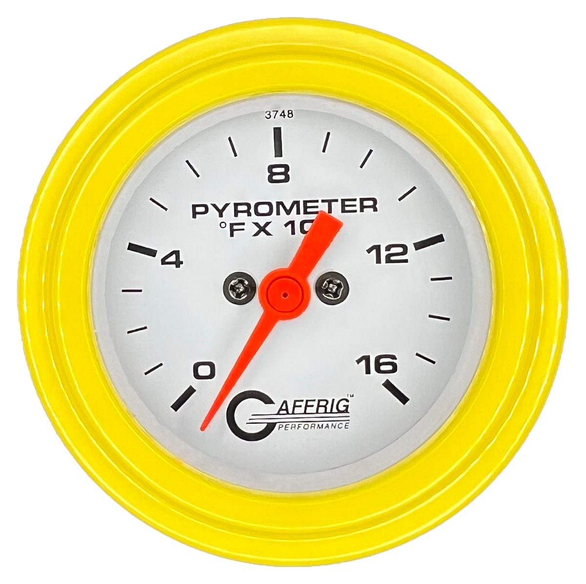 #5524 2 INCH ELECTRIC PYROMETER 0-1600 F White Yellow / Step