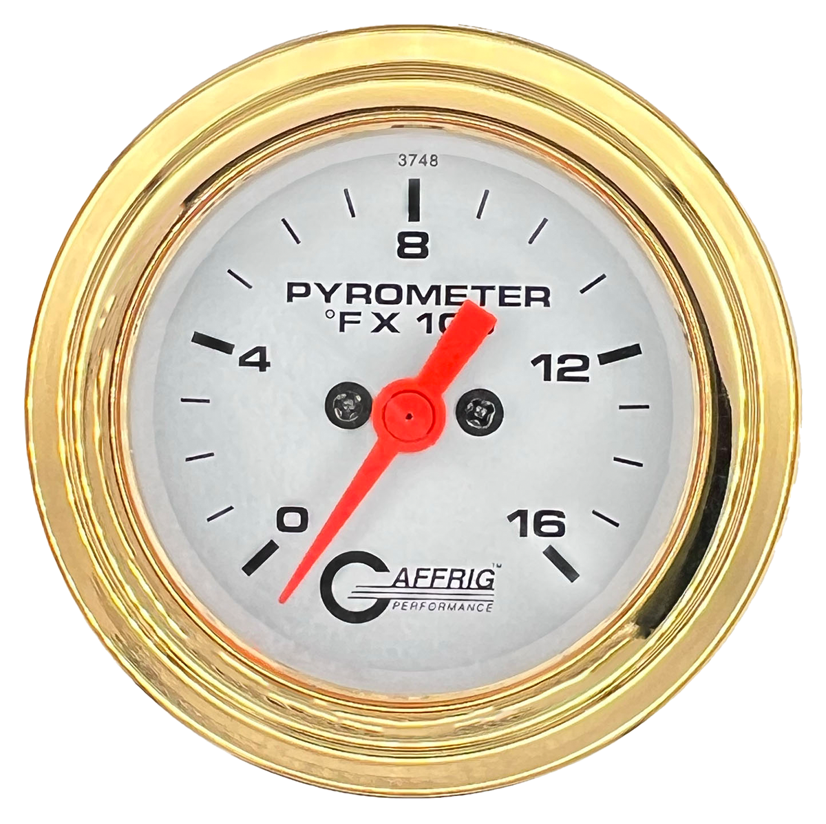 #5524 2 INCH ELECTRIC PYROMETER 0-1600 F White Gold / Step