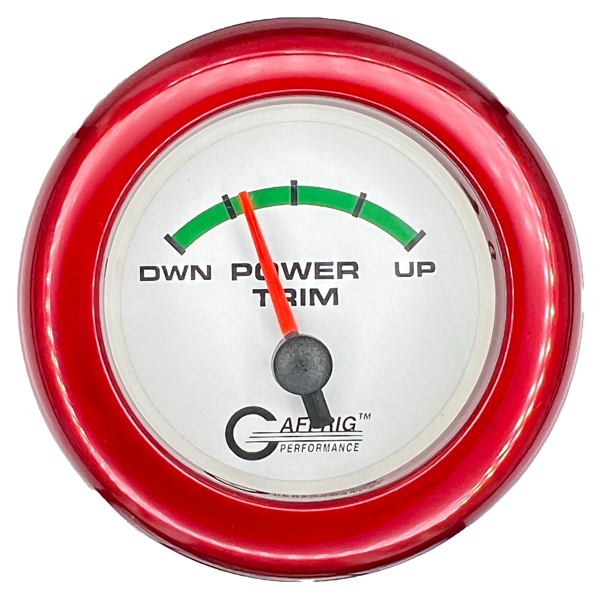 #5528 2 INCH ELECTRIC TRIM METER OMC White Red / Step