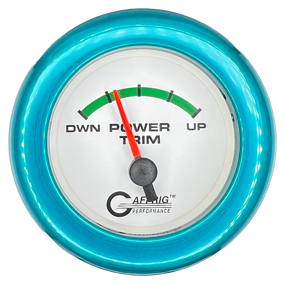 #5528 2 INCH ELECTRIC TRIM METER OMC White Teal / Step