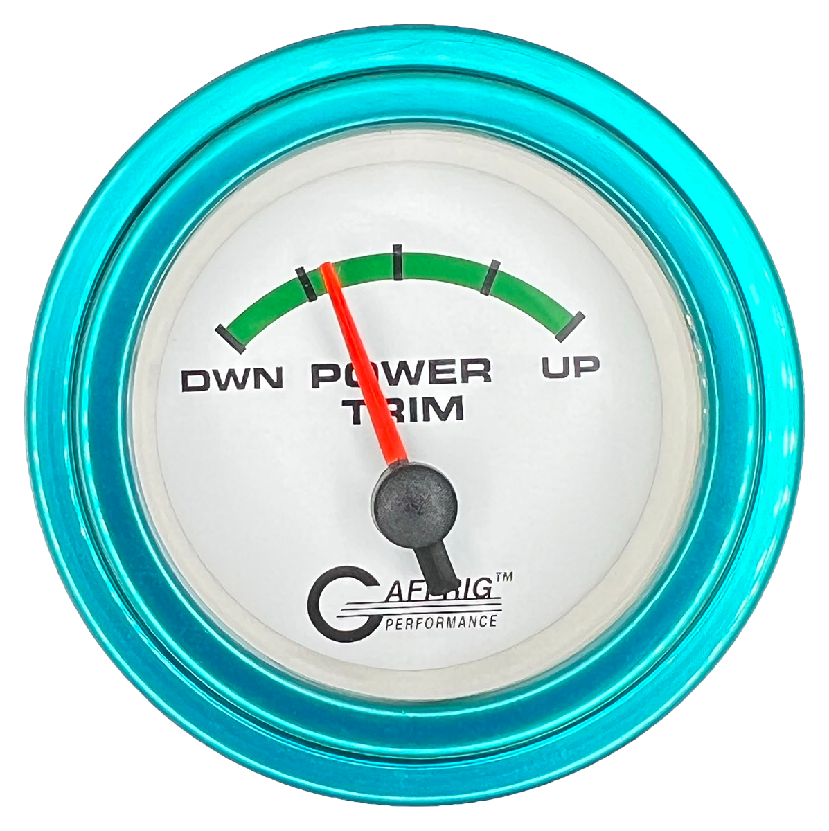 #5528 2 INCH ELECTRIC TRIM METER OMC White Teal / Step
