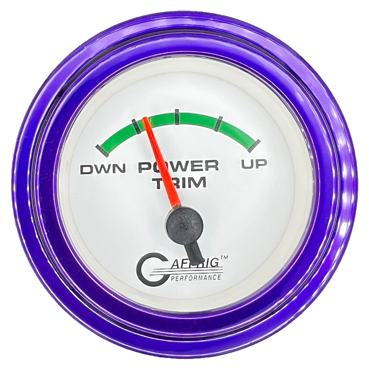 #5528 2 INCH ELECTRIC TRIM METER OMC White Purple / Step