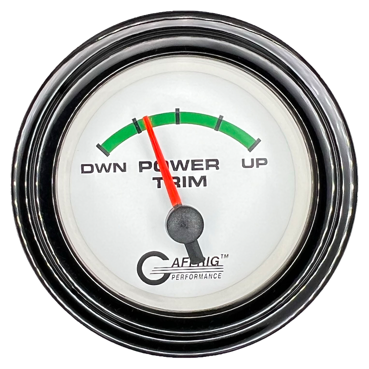 #5528 2 INCH ELECTRIC TRIM METER OMC White Black / Step