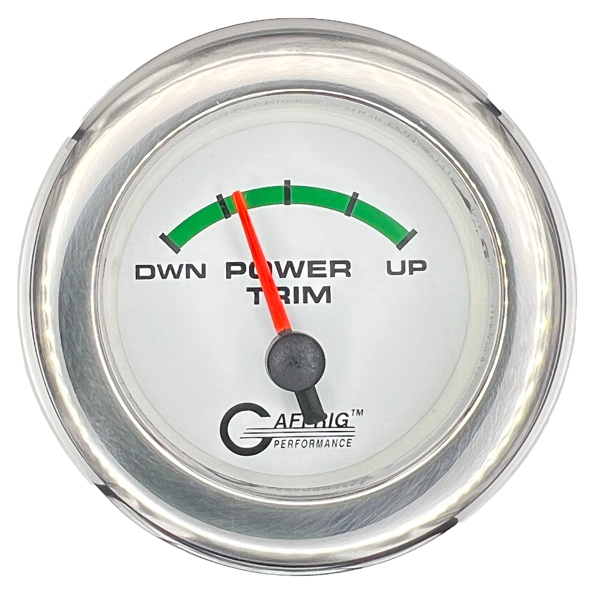 #5528 2 INCH ELECTRIC TRIM METER OMC White Chrome / Step