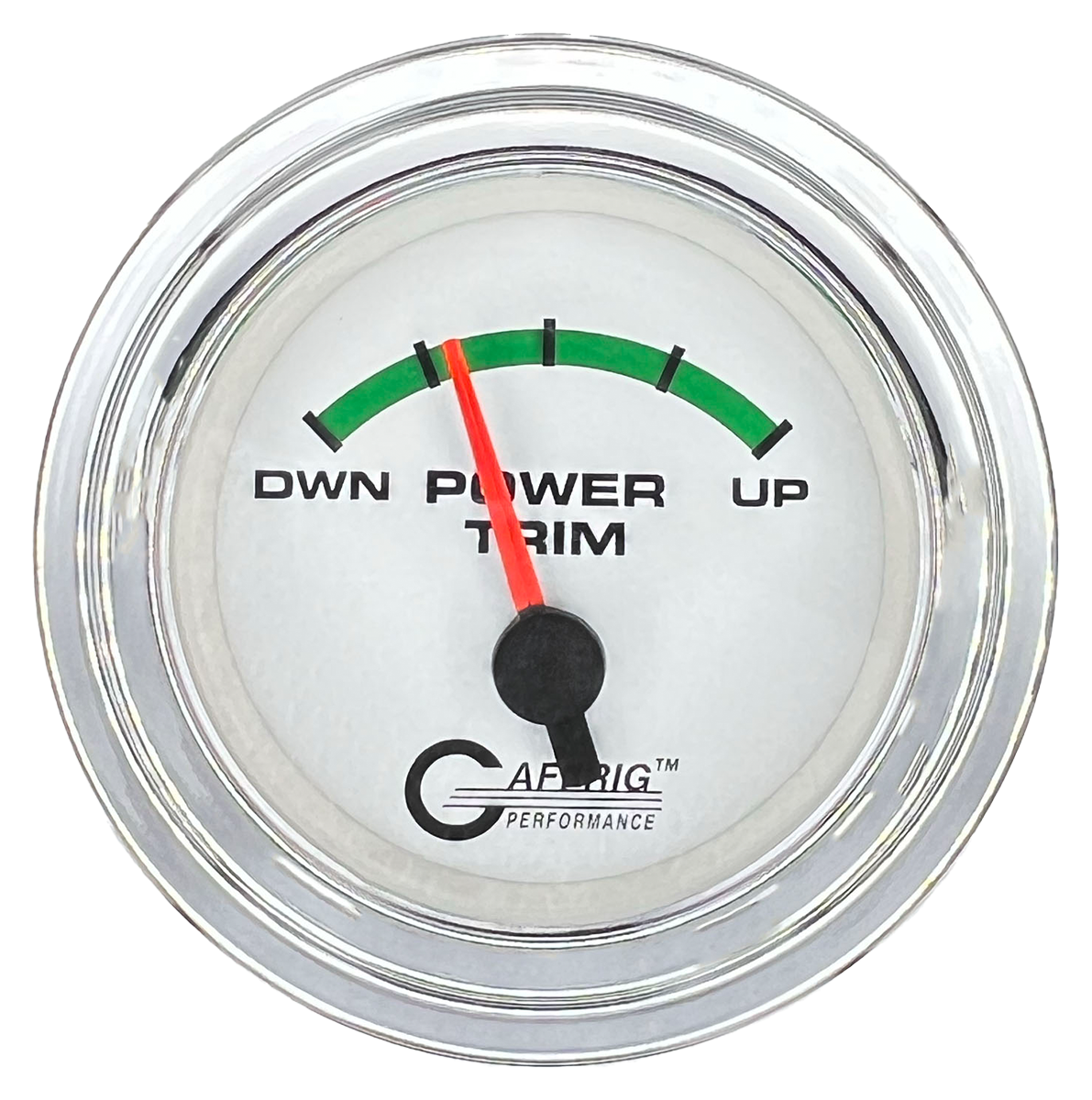 #5528 2 INCH ELECTRIC TRIM METER OMC White Chrome / Step