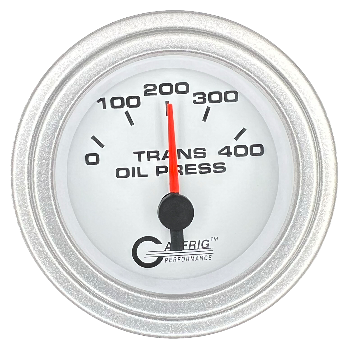 #5529 2 INCH ELECTRIC TRANS. PRESSURE 0-400 PSI White Platinum / Step