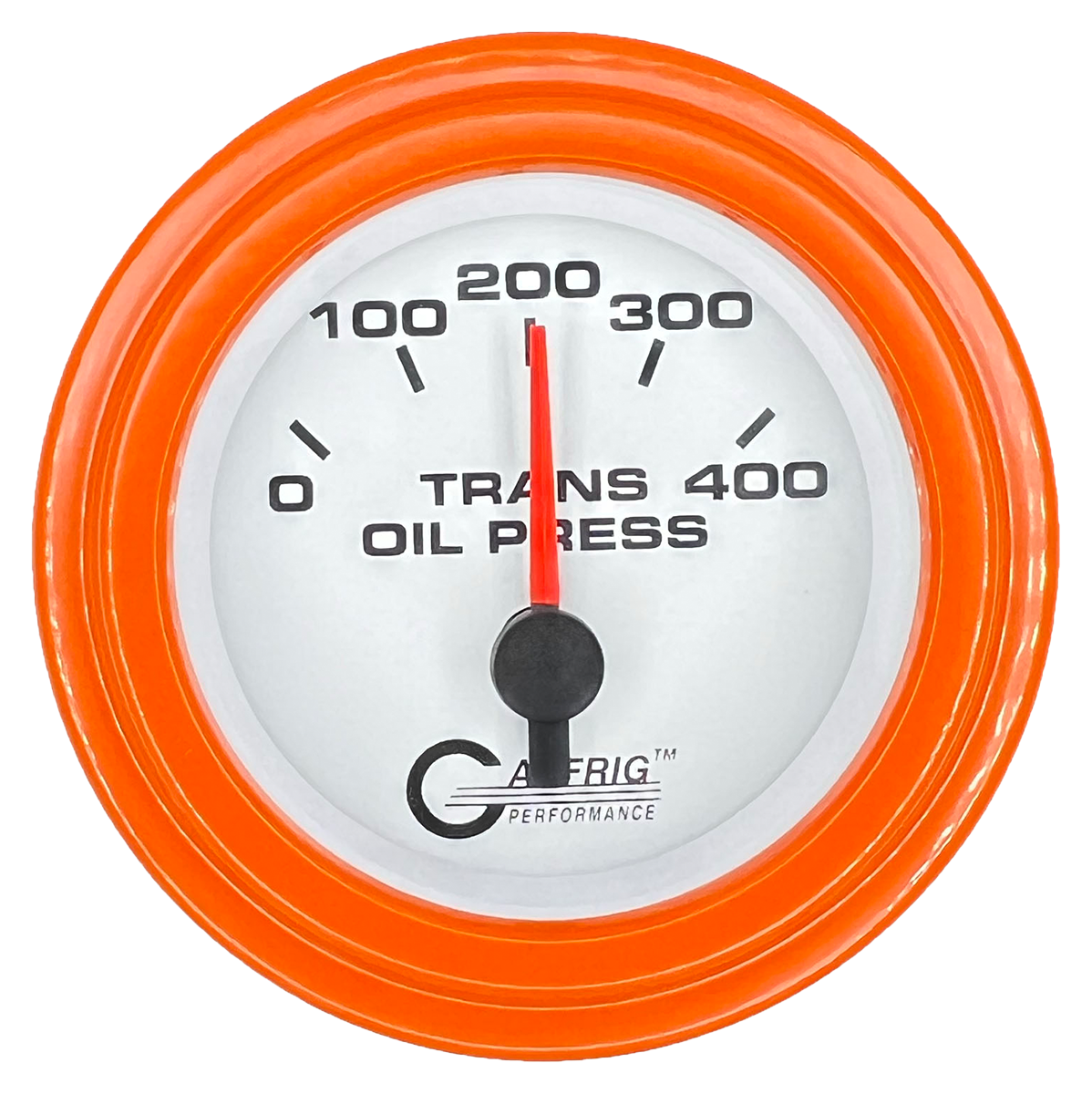 #5529 2 INCH ELECTRIC TRANS. PRESSURE 0-400 PSI White Orange / Step