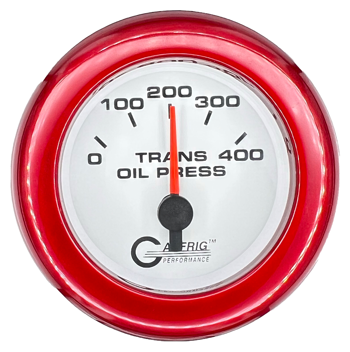 #5529 2 INCH ELECTRIC TRANS. PRESSURE 0-400 PSI White Red / Step