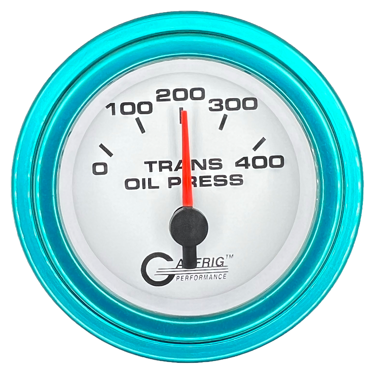 #5529 2 INCH ELECTRIC TRANS. PRESSURE 0-400 PSI White Teal / Step