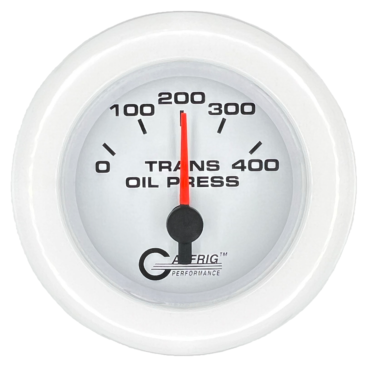 #5529 2 INCH ELECTRIC TRANS. PRESSURE 0-400 PSI White White / Fat