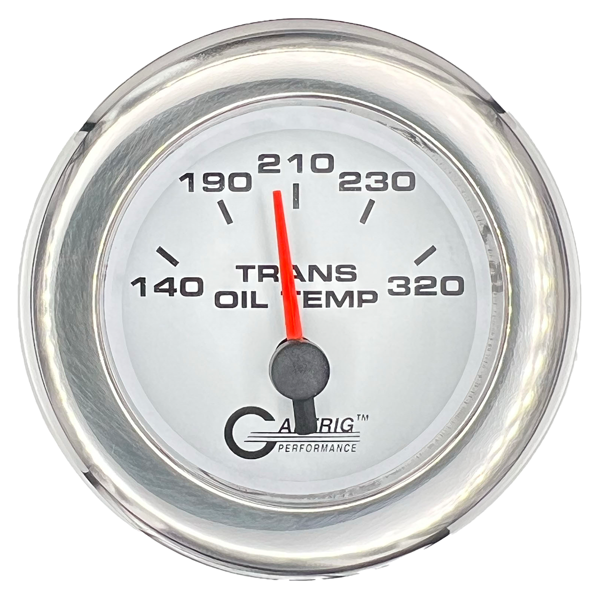 #5530 2 INCH ELECTRIC TRANS. TEMP. 140-320 F White Chrome / Step