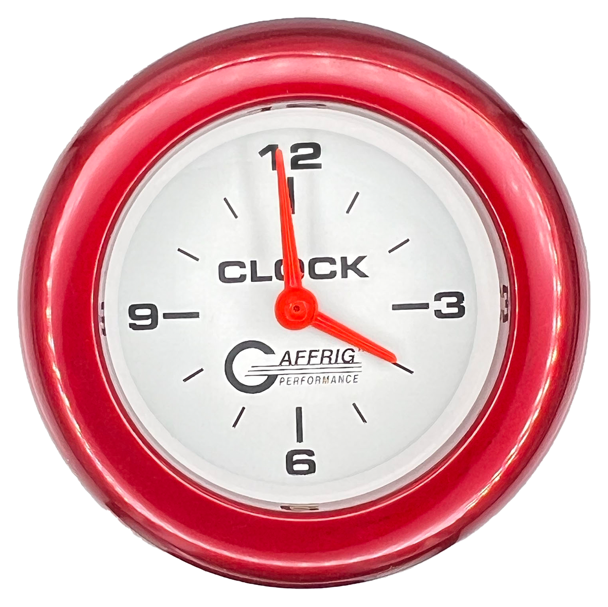 #5554 2 INCH ELECTRIC CLOCK WHITE Red / Step