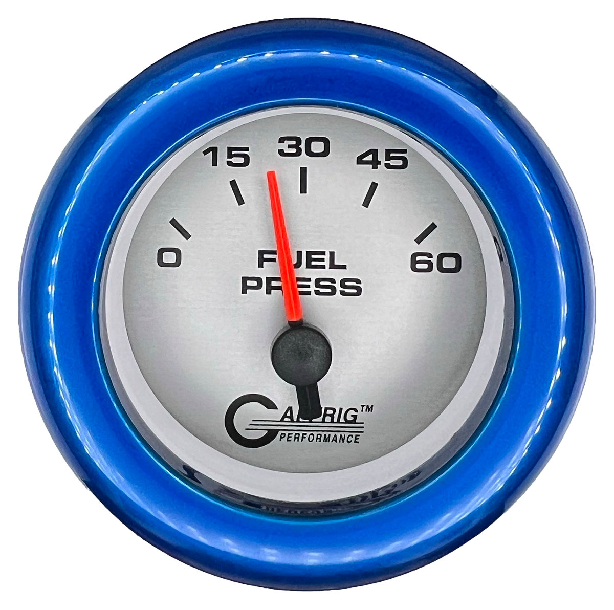 #5808 2 INCH ELECTRIC FUEL PRESS. 0-60 PSI PLATINUM Blue / Step