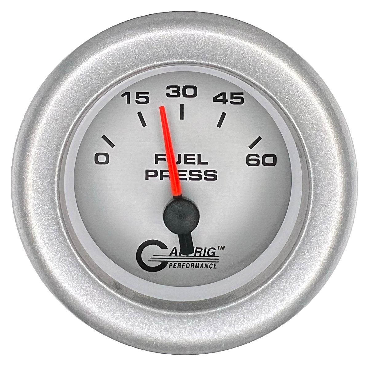 #5808 2 INCH ELECTRIC FUEL PRESS. 0-60 PSI PLATINUM Platinum / Fat